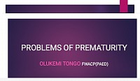 Problems of Prematurity
