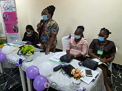The HOD Department of Paediatrics University College Hospital, Prof. Oladokun and members of the High table