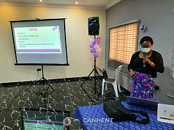 Dr. O.O Tongo delivering a lecture on Problems of Prematurity